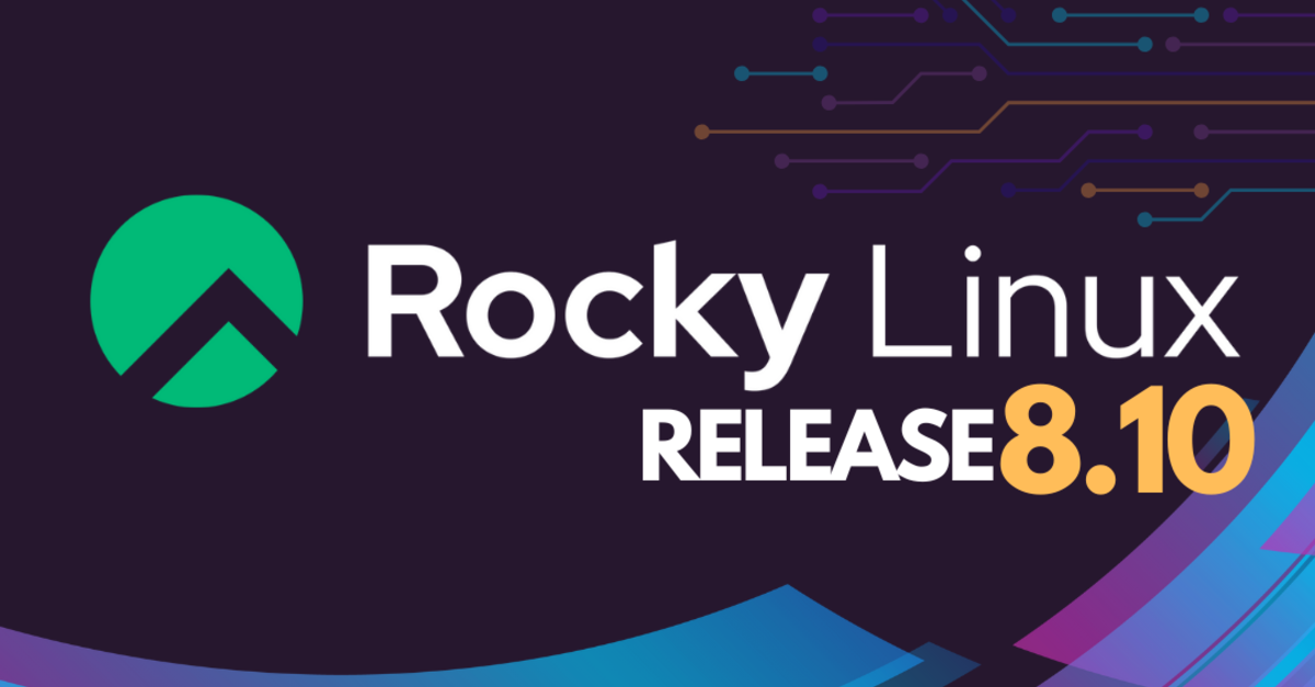 Megjelent a Rocky Linux 8.10 blog OG kép